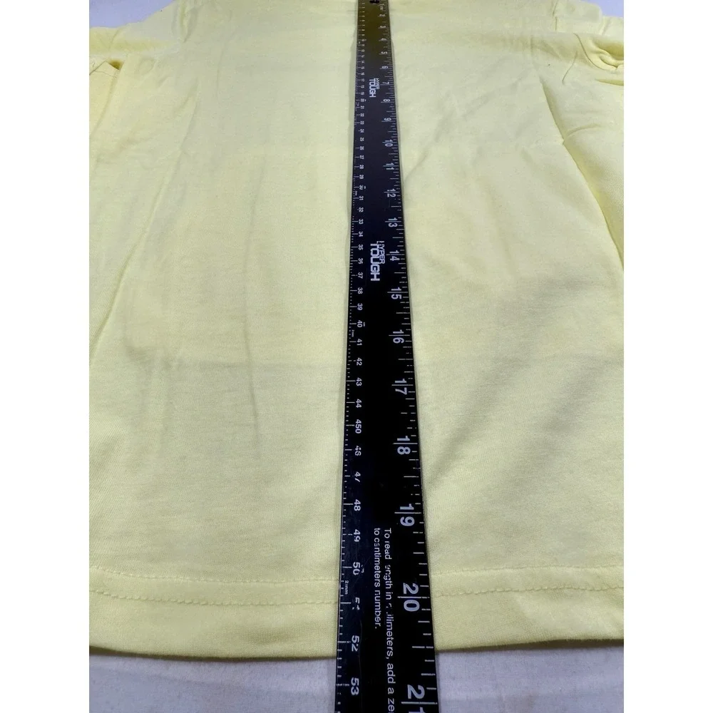 Champion Girls Yellow Lightweight Long Sleeve Hoodie Logo Shirt Top Size Medium‎